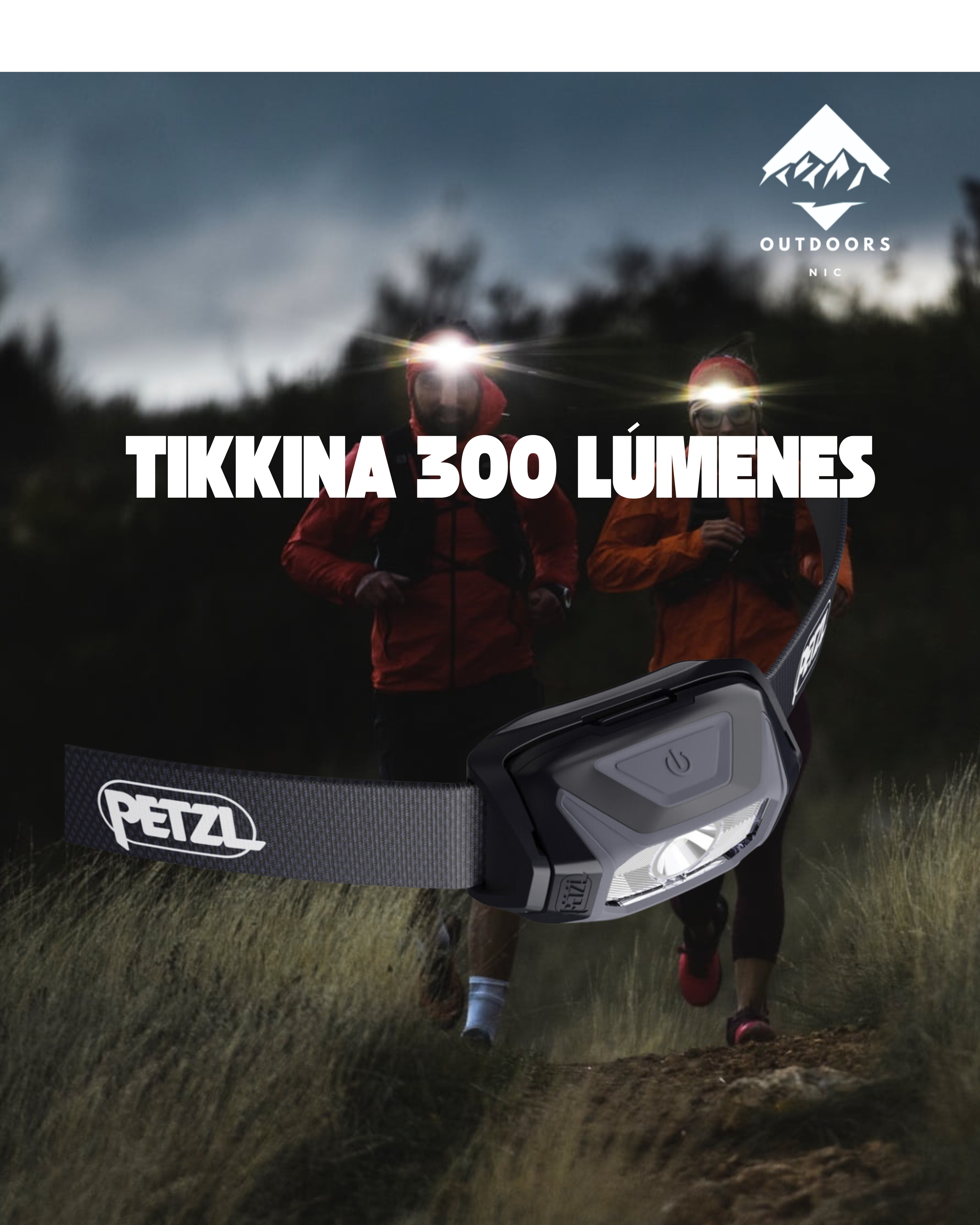 Petzl Tikkina 300 – Lámpara Frontal Compacta de 300 lúmenes