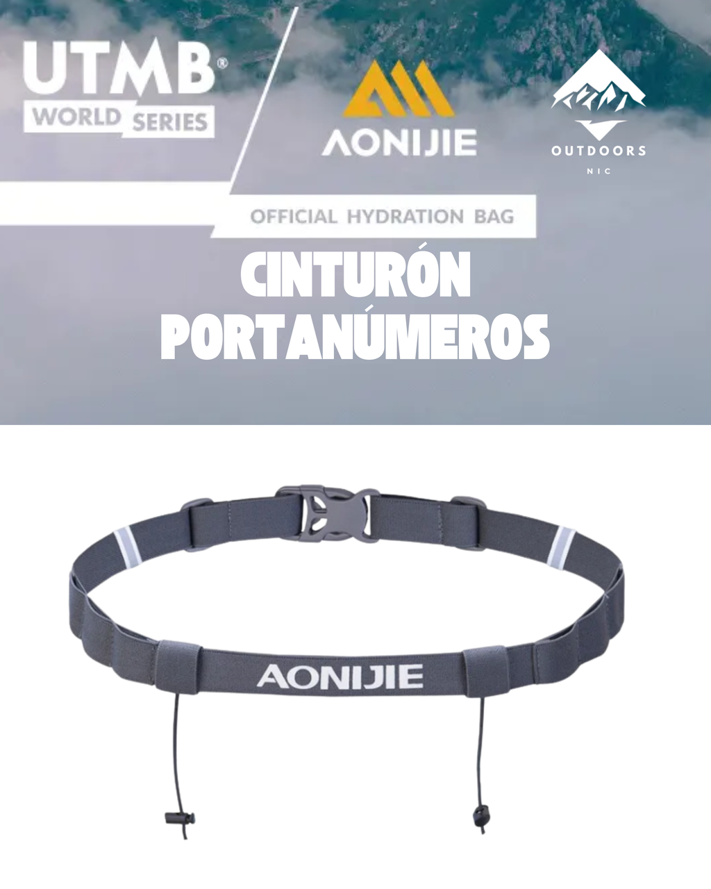 Faja Portadorsal con 6 Compartimientos para Geles