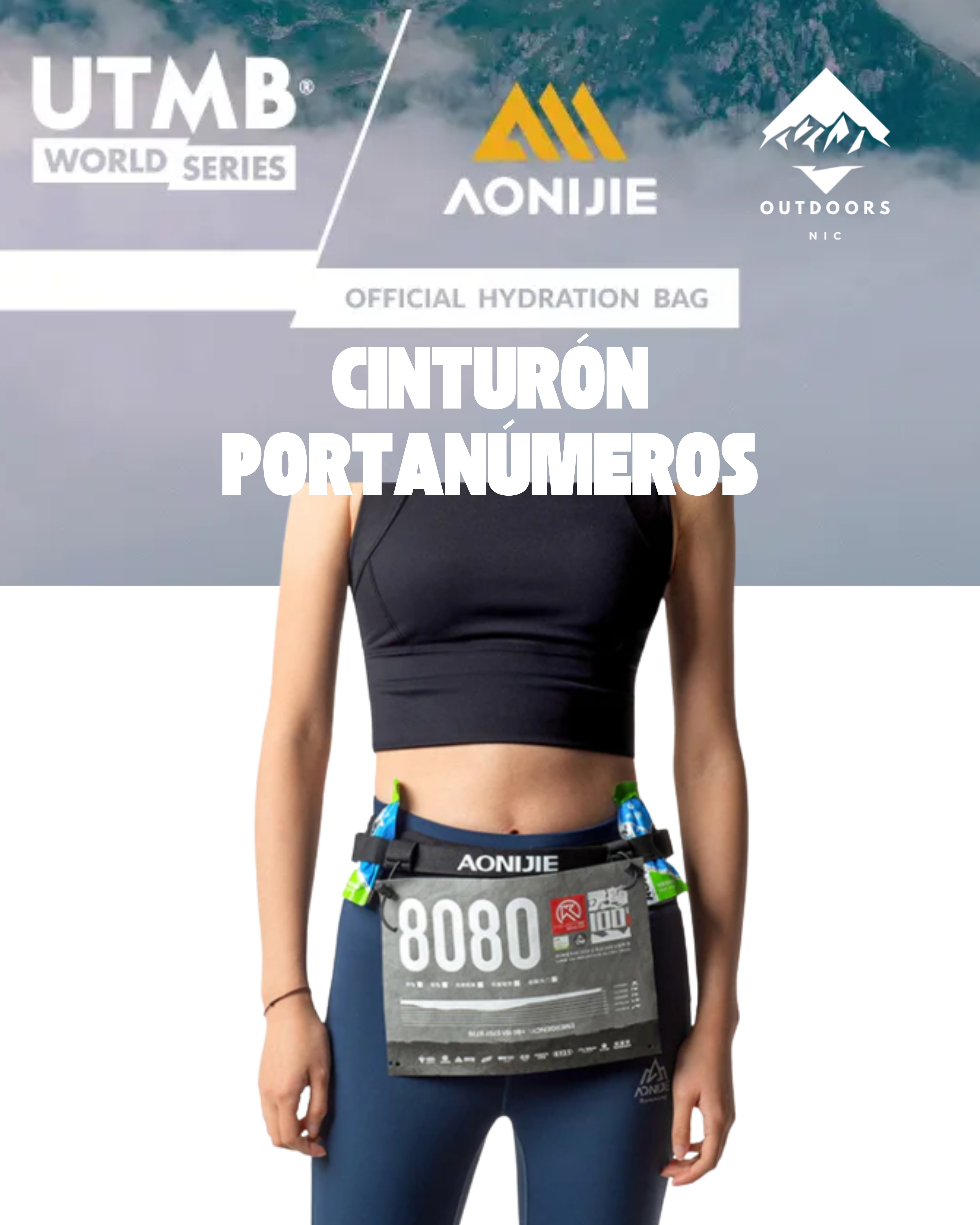 Faja Portadorsal con 6 Compartimientos para Geles