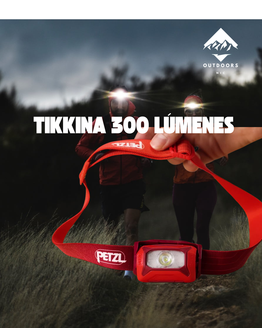 Petzl Tikkina 300 – Lámpara Frontal Compacta de 300 lúmenes