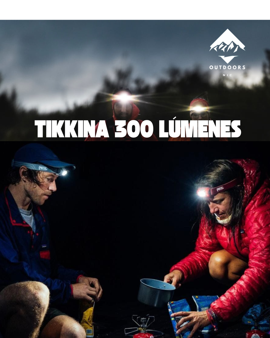 Petzl Tikkina 300 – Lámpara Frontal Compacta de 300 lúmenes
