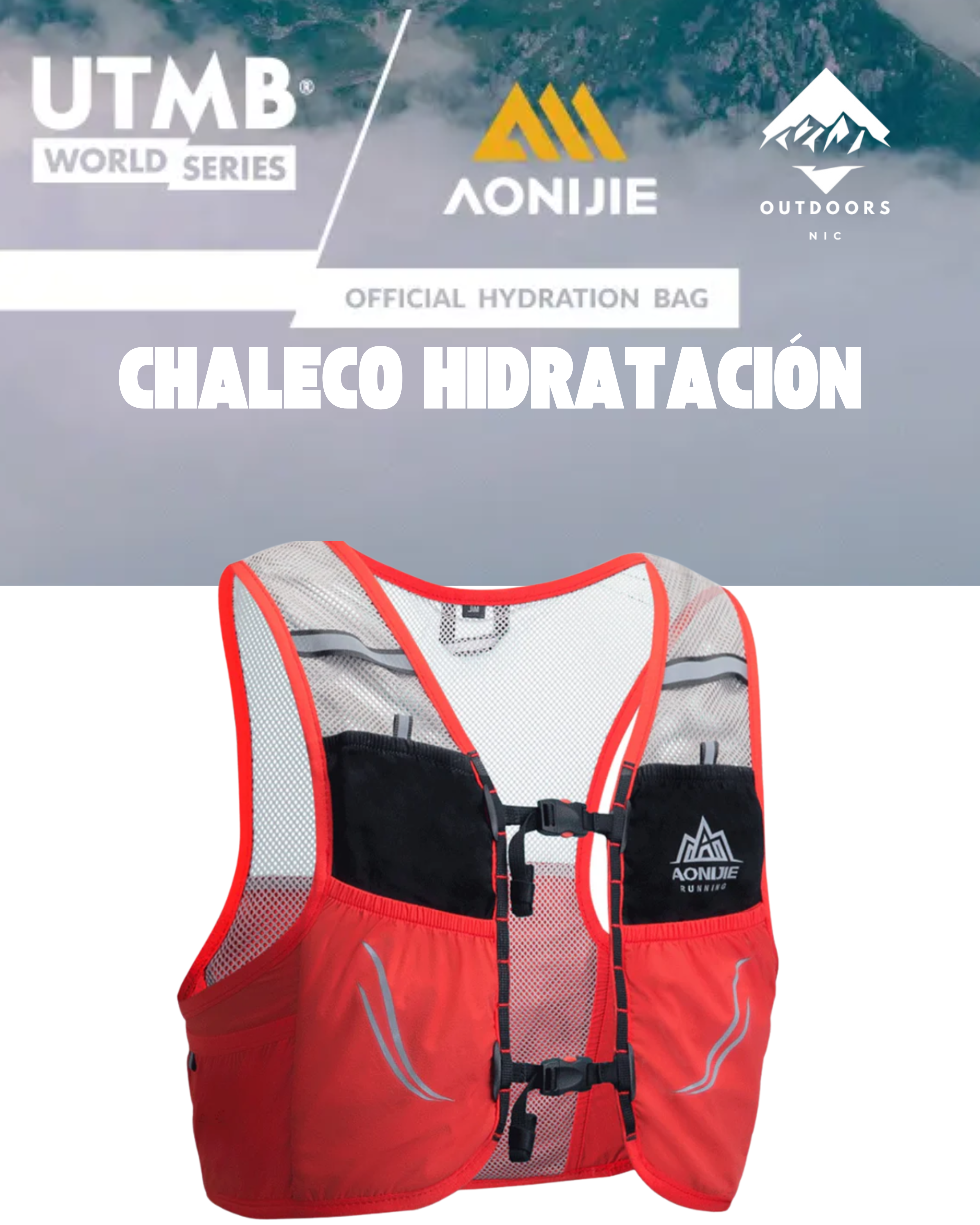 Chaleco de Hidratación Aonijie C932 – Ligero, Estable y Respirable